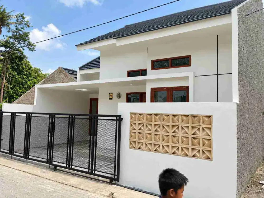 Rumah Elegan cantik Free pagar kanopy Kpr di bantu sampe Acc