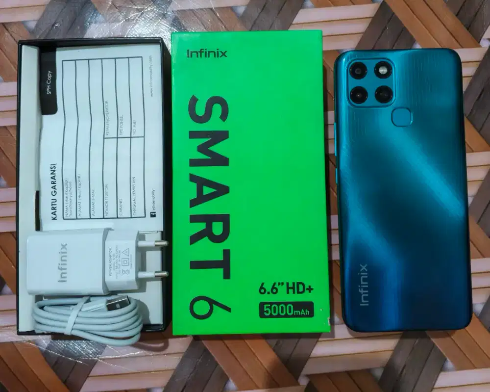 Infinix Smart 6 HD+ 2/32 mulus Lengkap