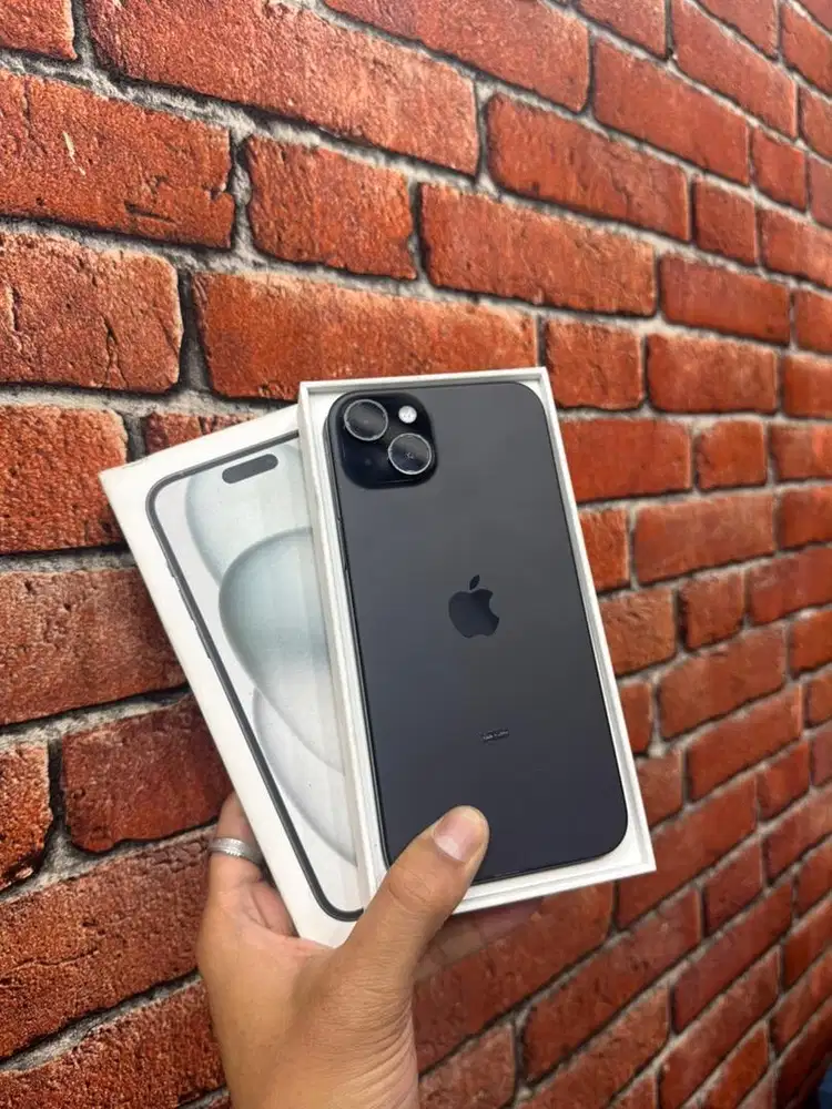 iphone 15 plus 128 black ibox second