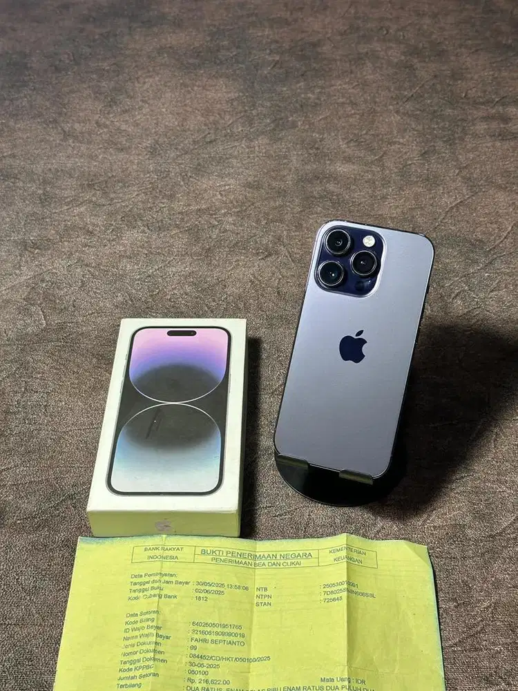 iPhone 14 Pro 256gb Ex Beacukai (Deep Purple)