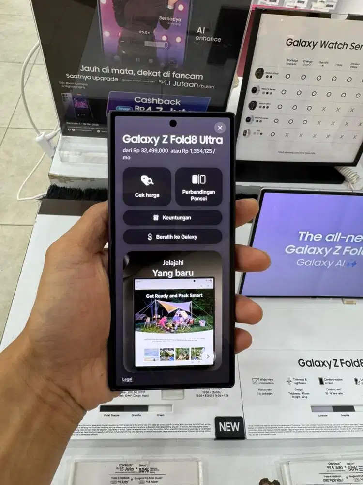 Samsung Z Fold Utra harga mulai dari 1jutaan/bulan