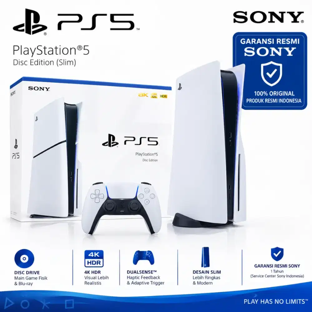 PS5 Disc Slim Garansi Resmi Sony