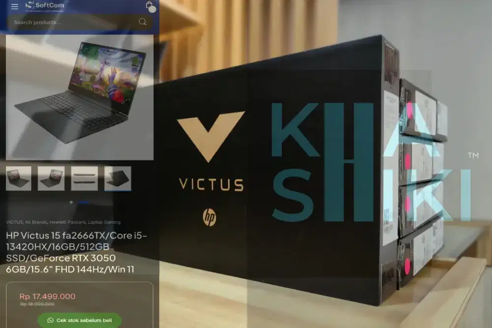 New garansi 2th Victus i5 gen13 rtx3050 6gb 16gb