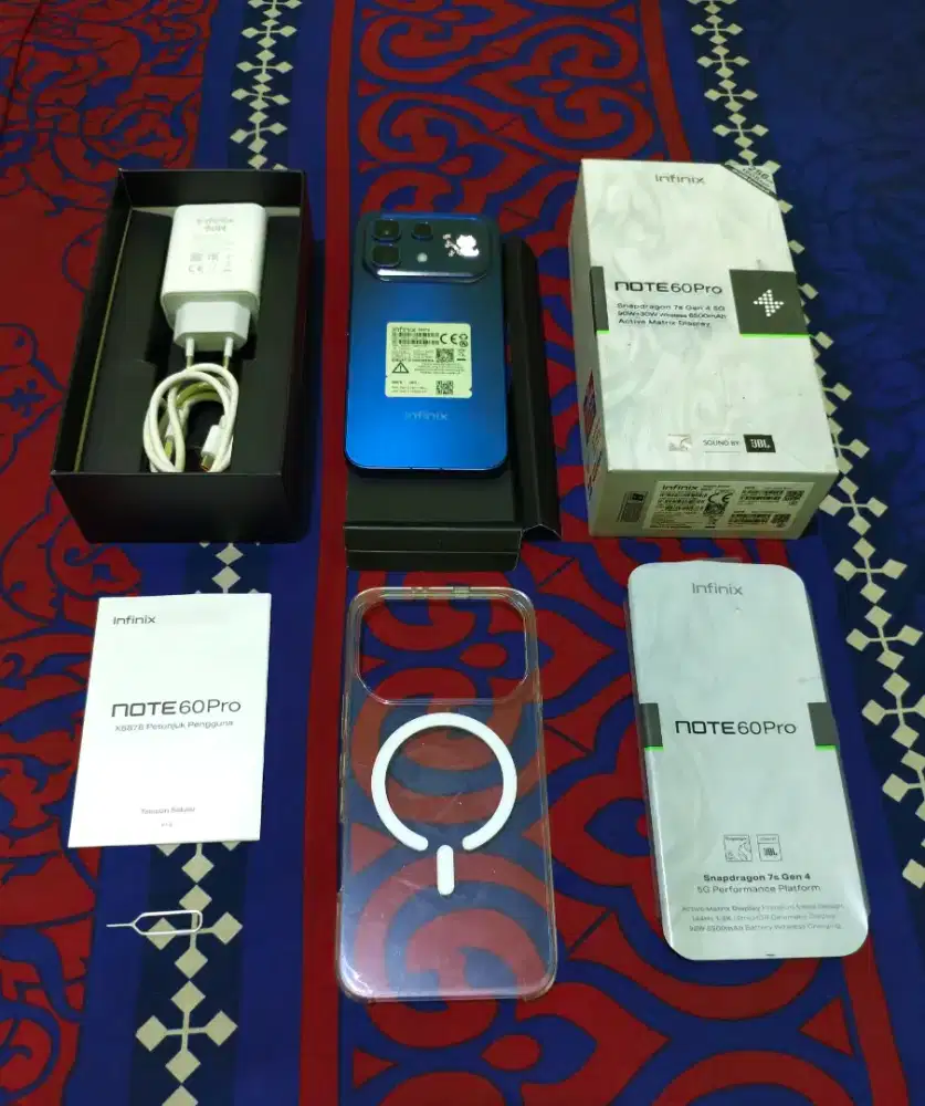 Infinix Note 60 Pro 5G+ NFC RAM 8+8/256GB Garansi Aktif 30-05-2027