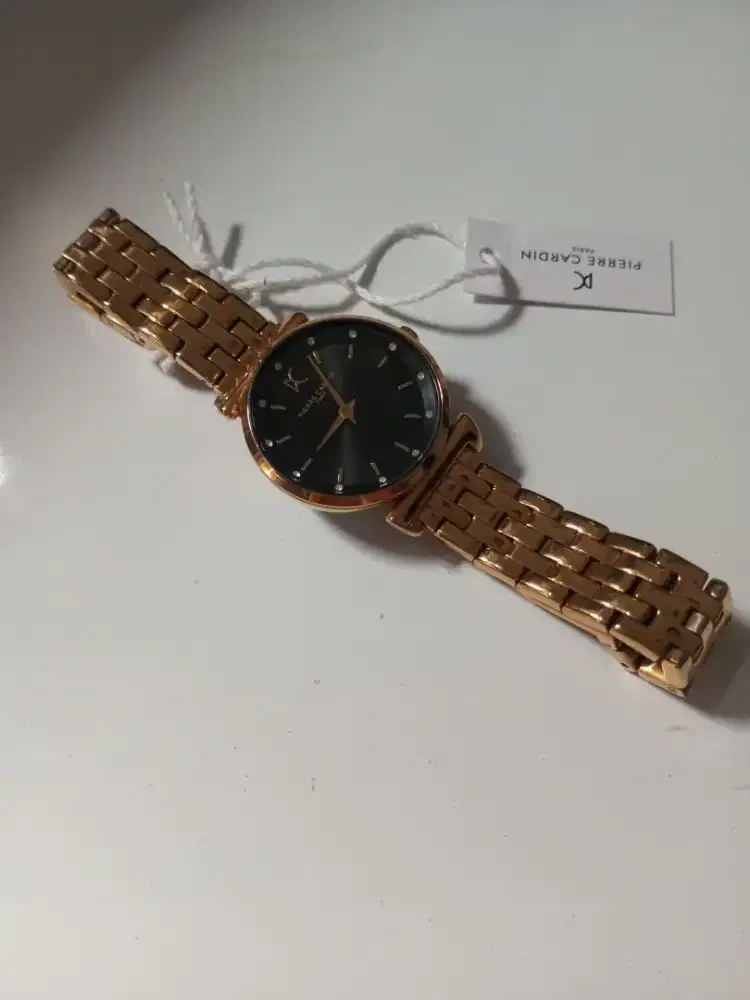 Jam Tangan Pierre Cardin Paris Original Gold Black Elegan+Box & Kartu