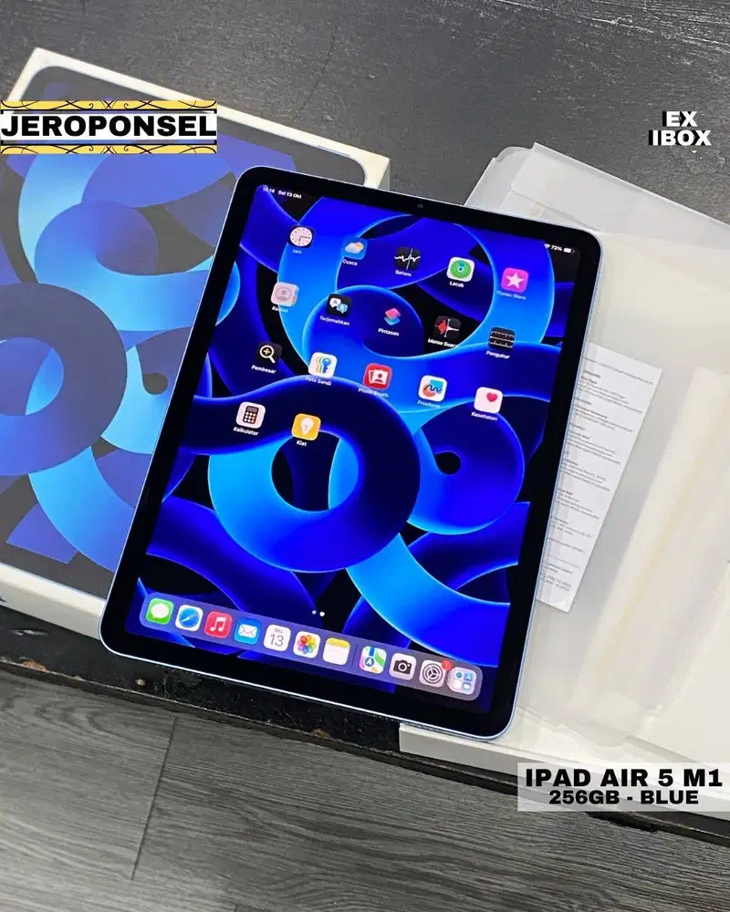 IPAD AIR 5 M1 256GB BLUE EX IBOX LIKE A NEW BH 93% ORIGINAL