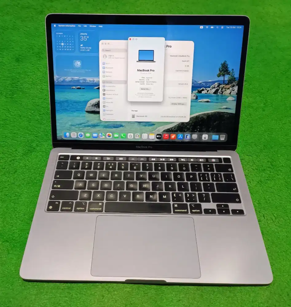 Apple MacBook Pro M1 2020 13inch M1 8/256 GB Grey Touchbar Murah