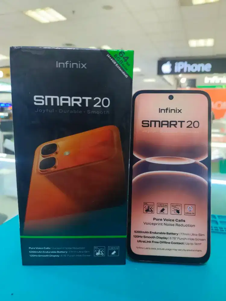 Jual handphone baru android infinix smart20.rom4+4/64gb.asli garansi