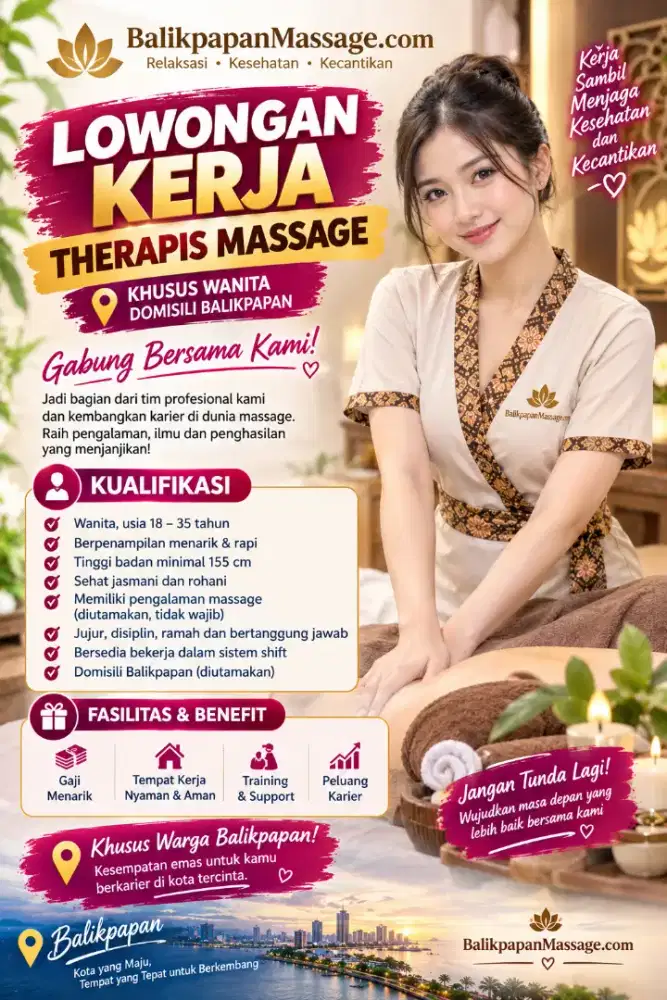 Lowongan Therapis Massage Home Service