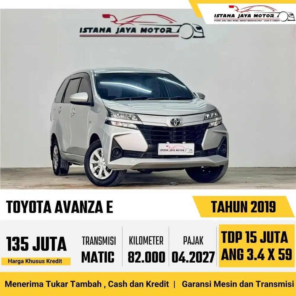 Toyota Avanza E 1.3 Automatic NIK 2019 Facelift
