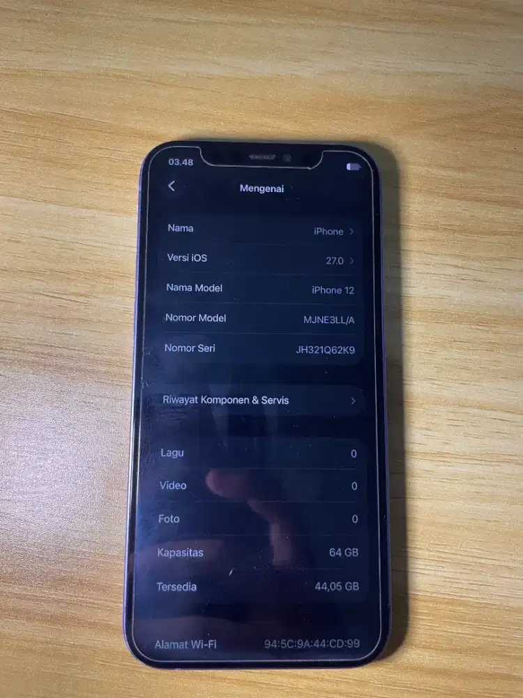 Iphone 12 64gb ungu
