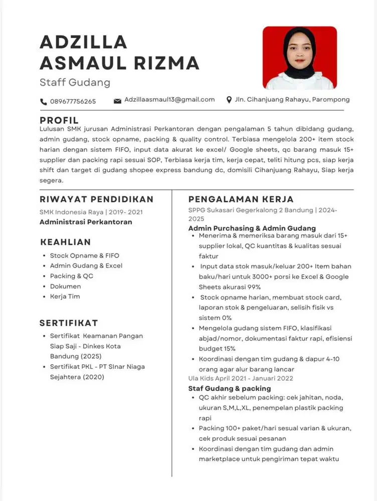 Info lowongan kerja