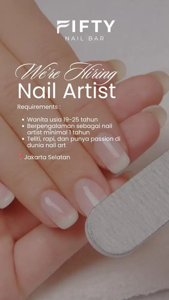 LOWONGAN KERJA NAIL ARTIST