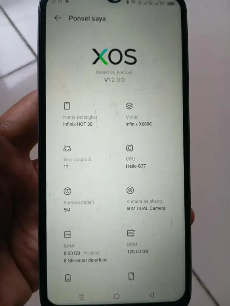 Infinix hot 30i batangan