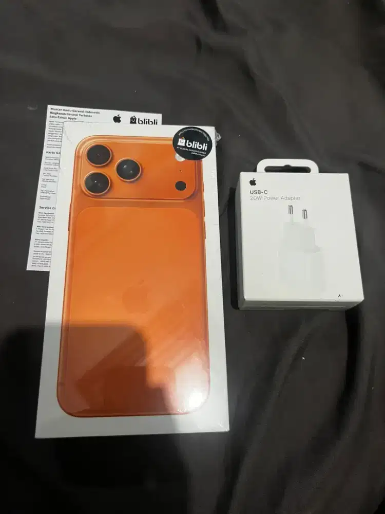 NEW iphone 17 Pro max 256 gb Cosmic orange masih segel