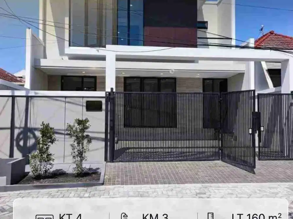 Rumah Dijual Sutorejo Utara 2 Lantai SHM LT 160 LB 250