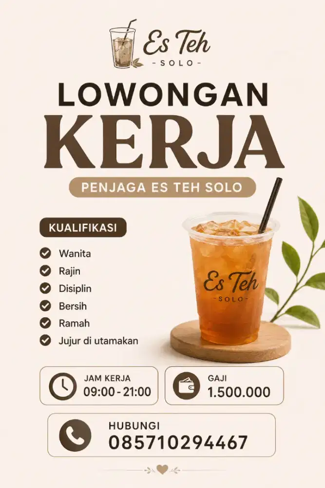 Jaga es teh solo