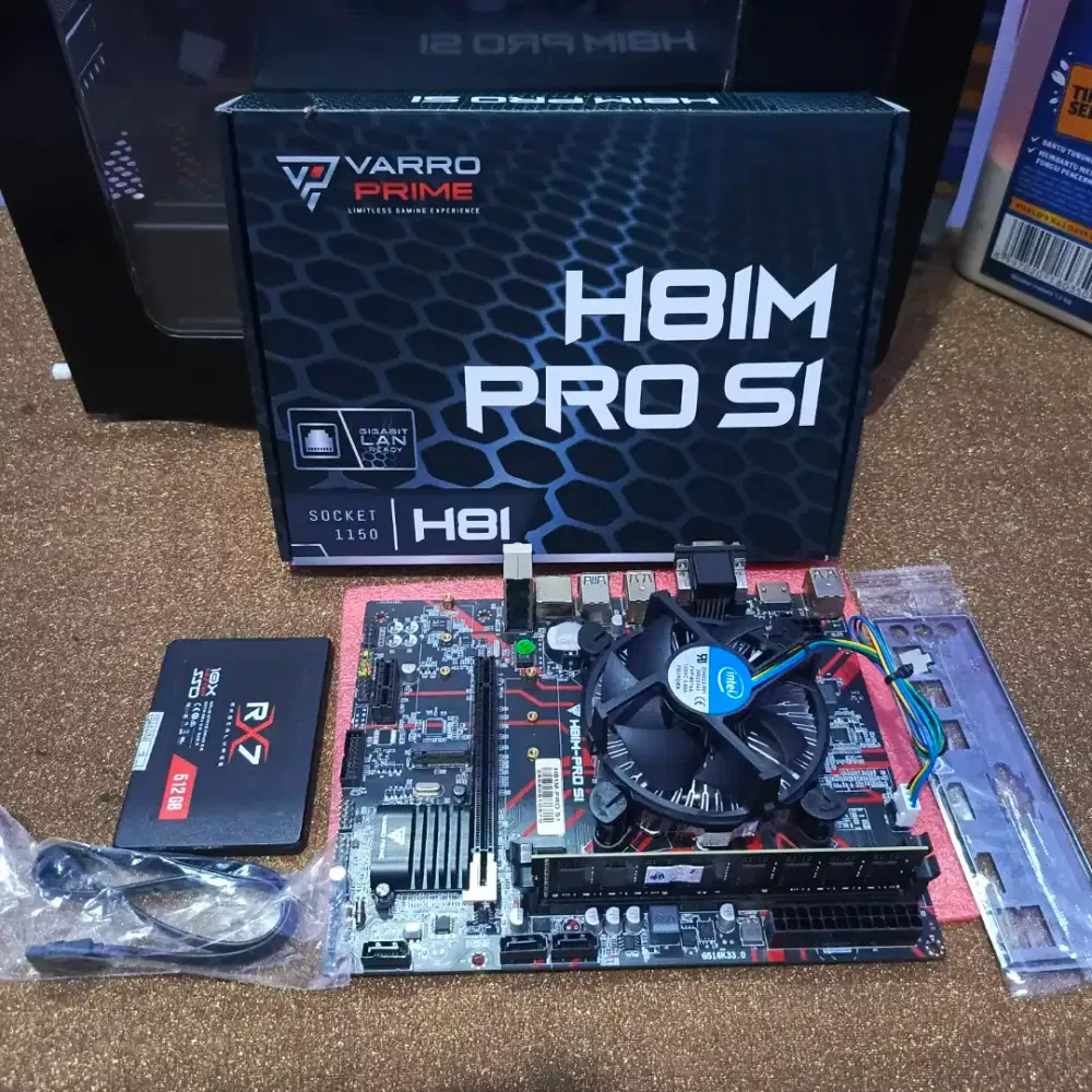 i5 4590 + SSD 512Gb + 8Gb Ram + Varro Prime H81 S1 Pro Like New