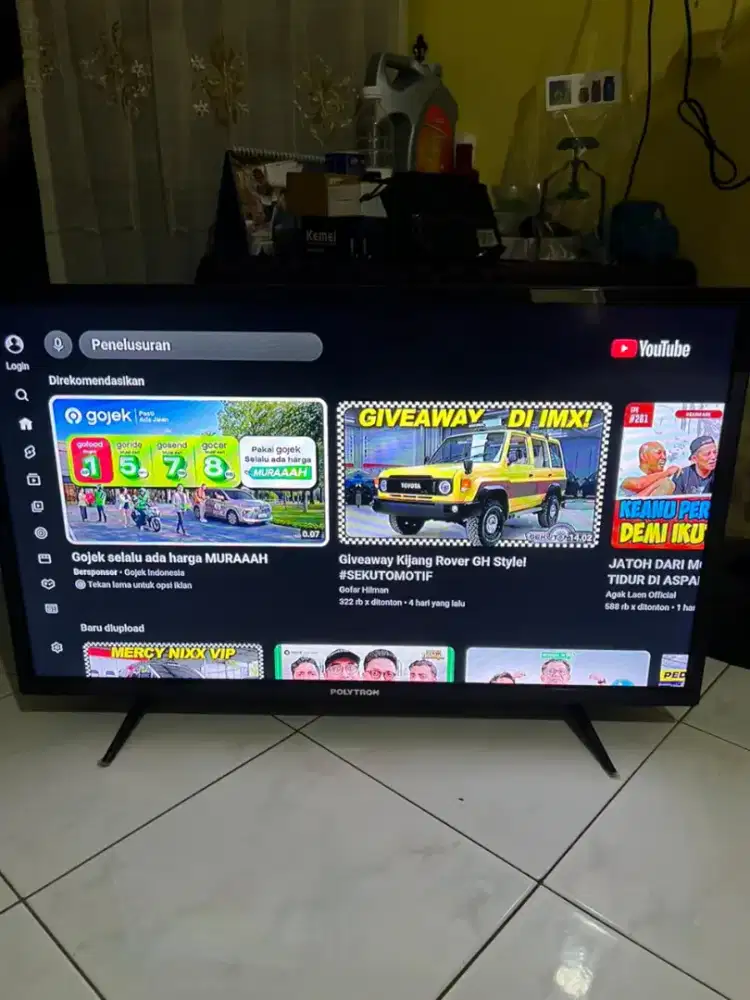 Smart TV android polytron 32 + STB