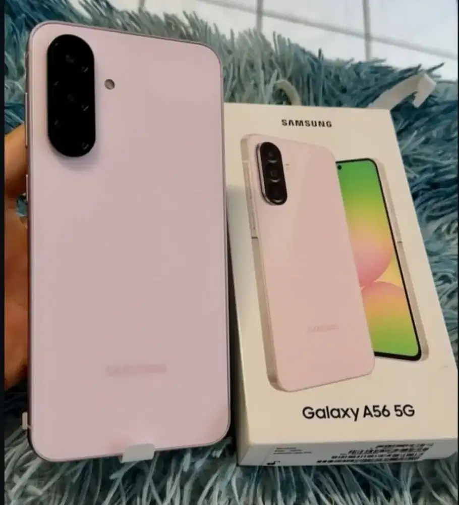 SAMSUNG A56 AWESOME PINK pemakaian 6 bulan masih ori semua