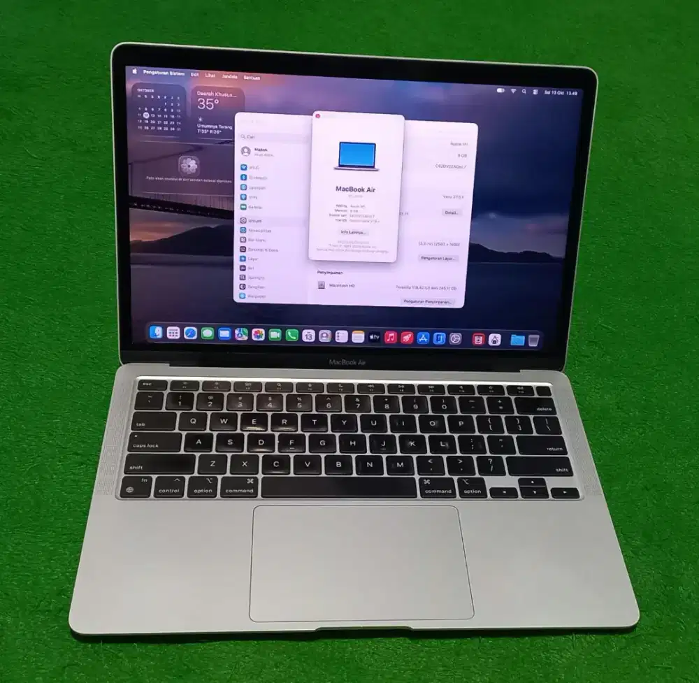 Apple MacBook Air M1 2020 13inch M1 8/256 GB Silver Murah