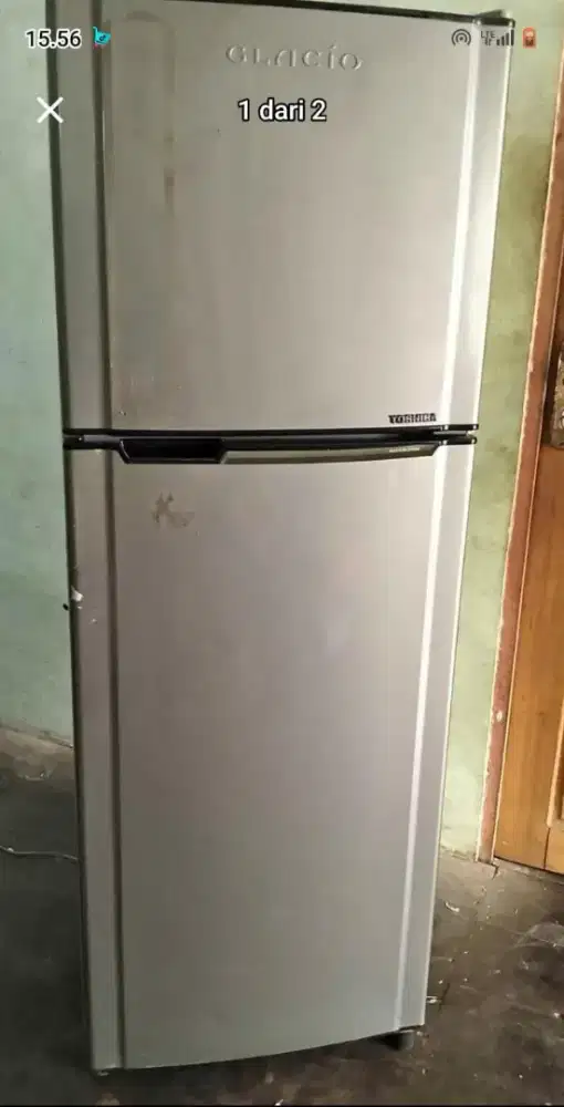 Kulkas 2 pintu toshiba glacio jazz 100% orisinil