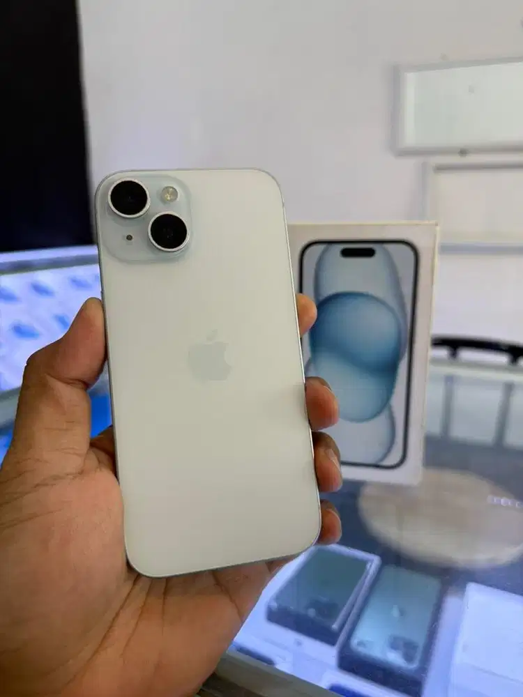 Iphone 15 128gb ibox blue full original mulus