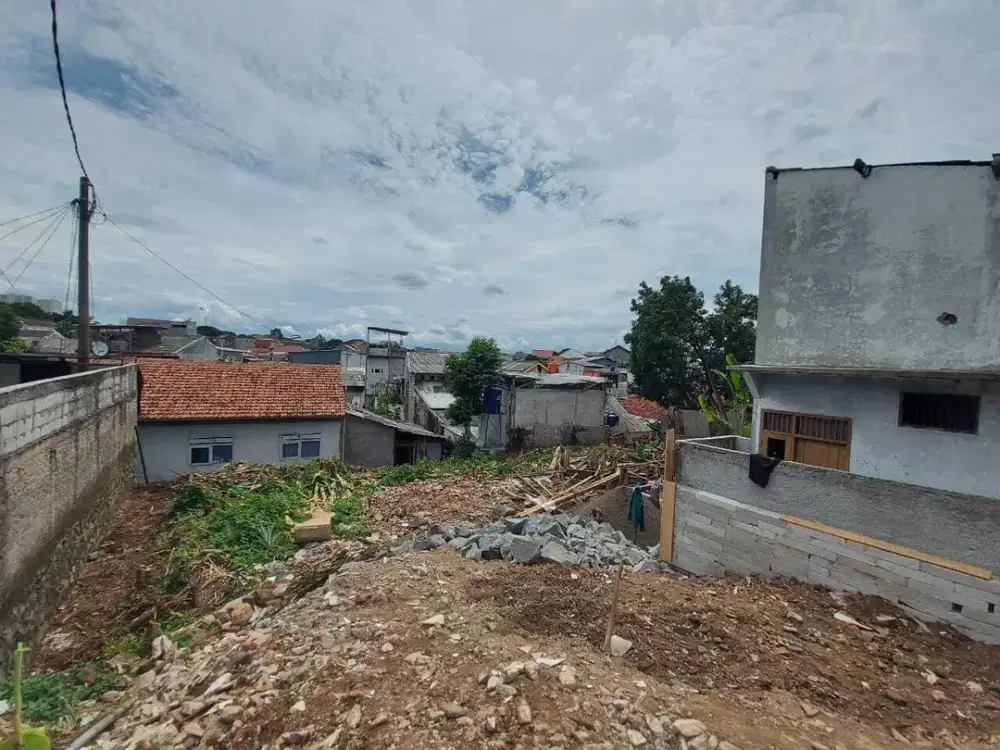 Beji timur tanah kavling luas 396 meter pinggir tol cijago dekat UI