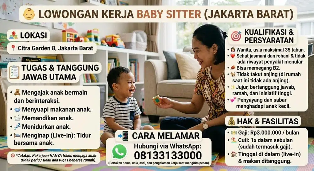 LOWONGAN KERJA BABY SITTER
