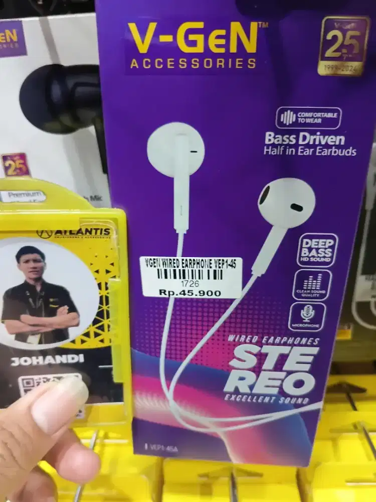vgen wired earphone vep1-45