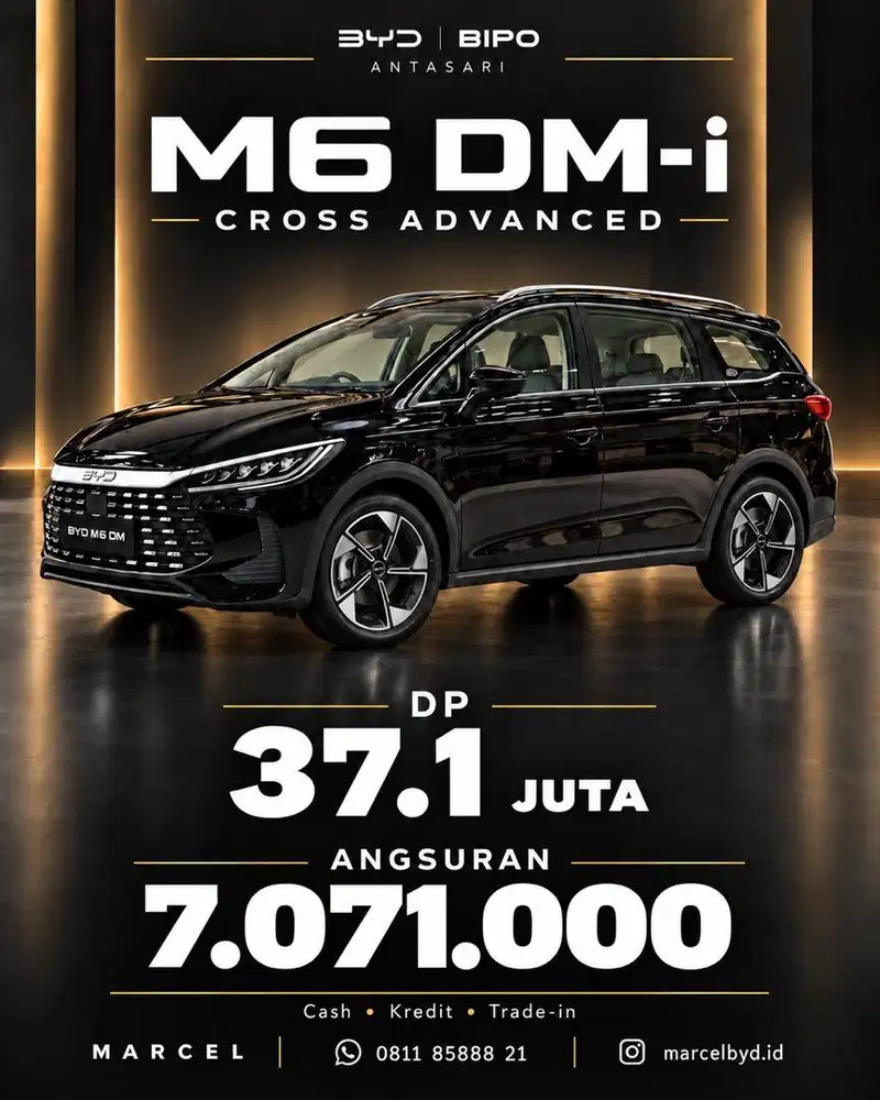 [DP 37JT] MOBIL BARU BYD M6 DM CROSS ADVANCED
