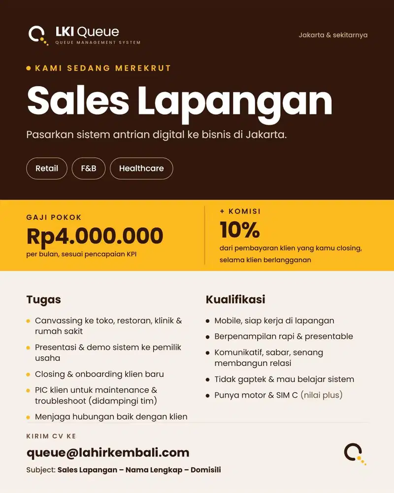 Sales Lapangan (Field Sales)