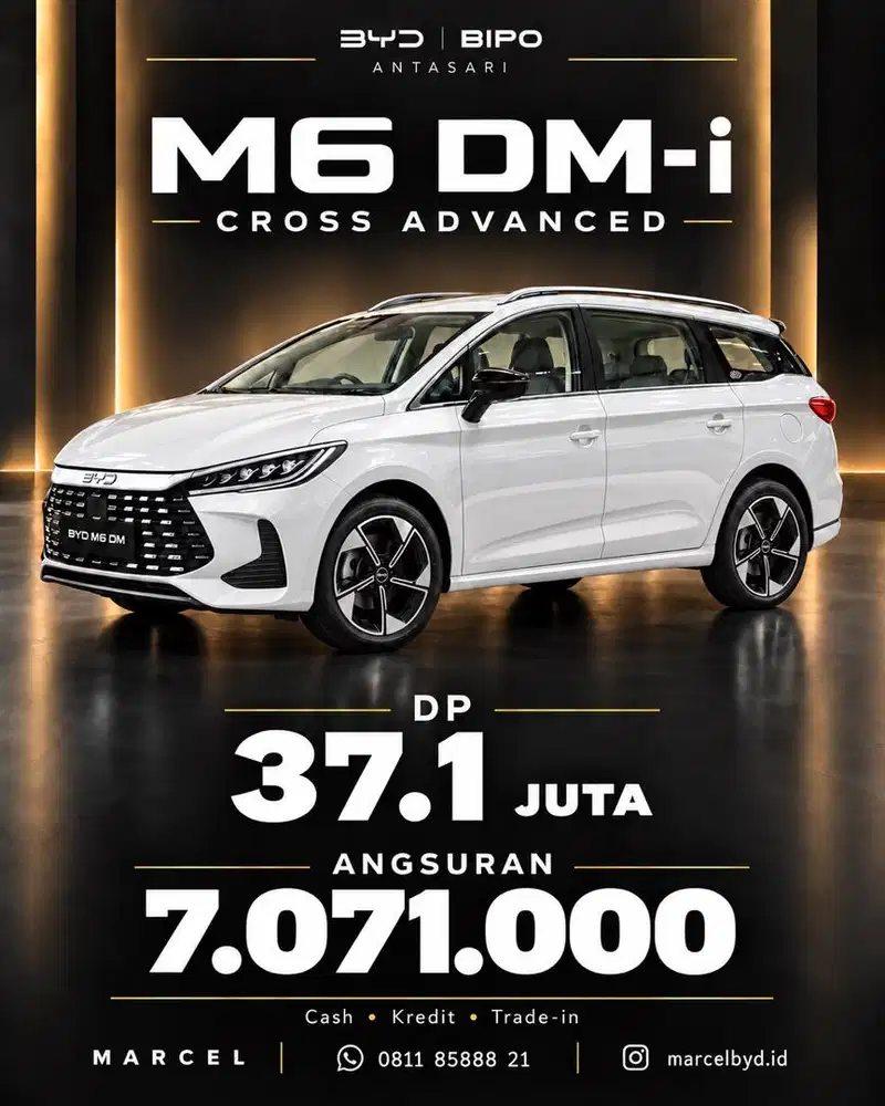 [DP 37JT] MOBIL BARU BYD M6 DM Cross Advanced
