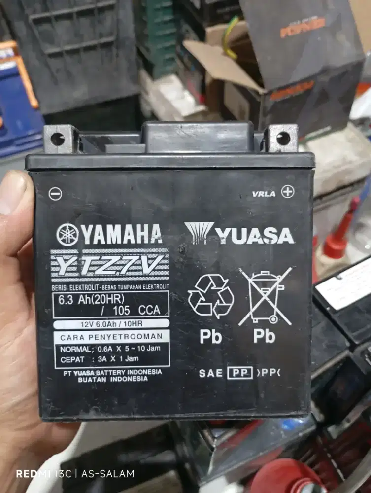 Aki motor Yuasa ytz7v kering untuk nmax aerox Lexy Freego vespa matic