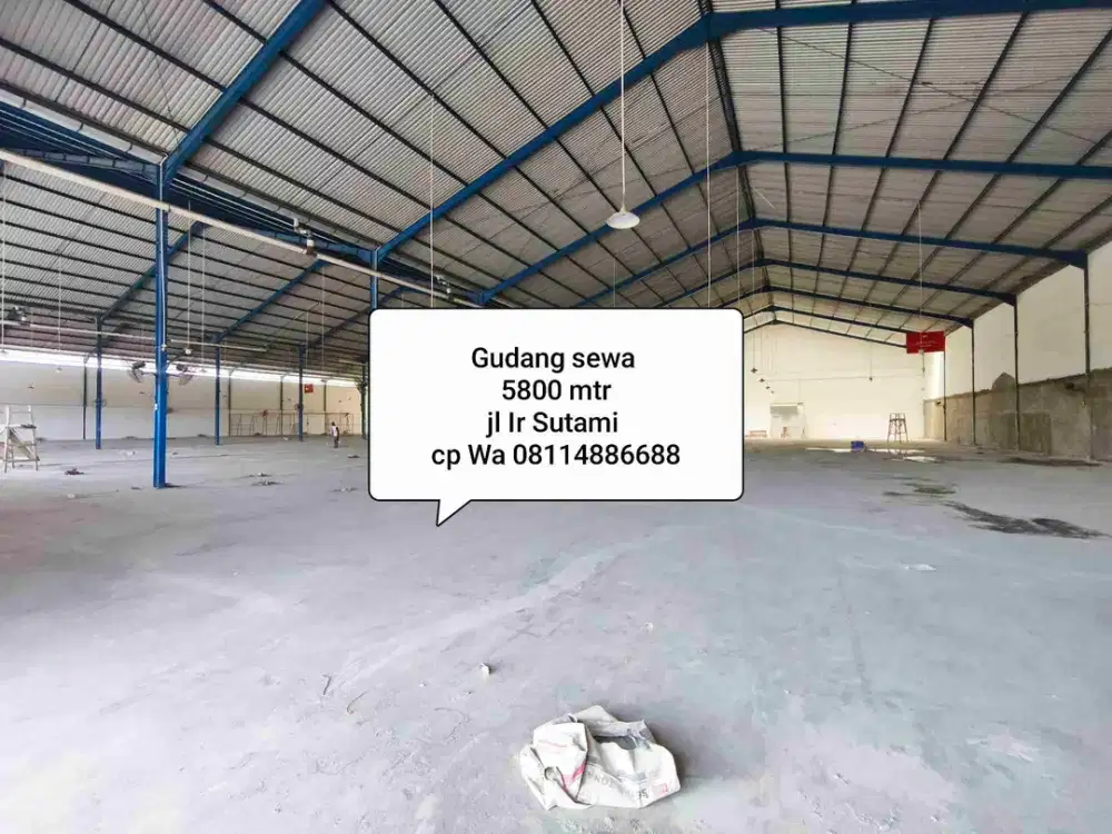 Gudang Sewa Siap Pakai 5800 mtr Makassar