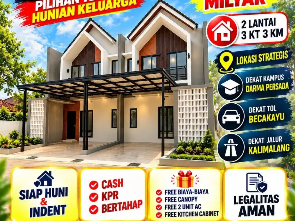 Dijual Rumah Baru Ready 2 Lantai Duren Sawit, Nego Sampai Deal