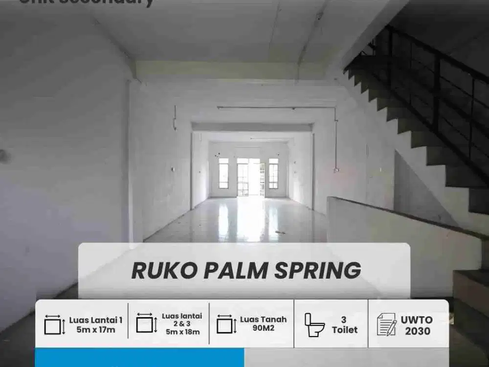 DIJUAL RUKO 3 LANTAI PALM SPRING, BATAM CENTER