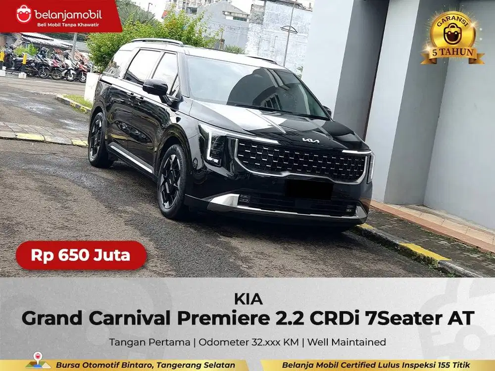 [GARANSI 5TH] Kia Grand Carnival Premiere 2.2 Diesel 2023/2024/2025
