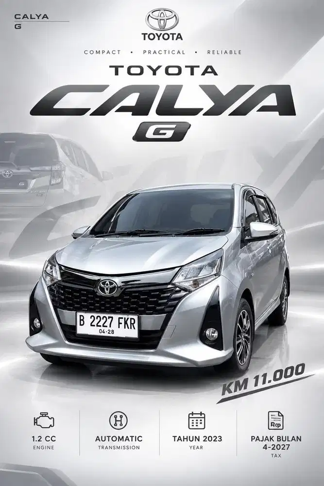 New Calya 1.2 G Matic 2023 KM 11rb Istimewa