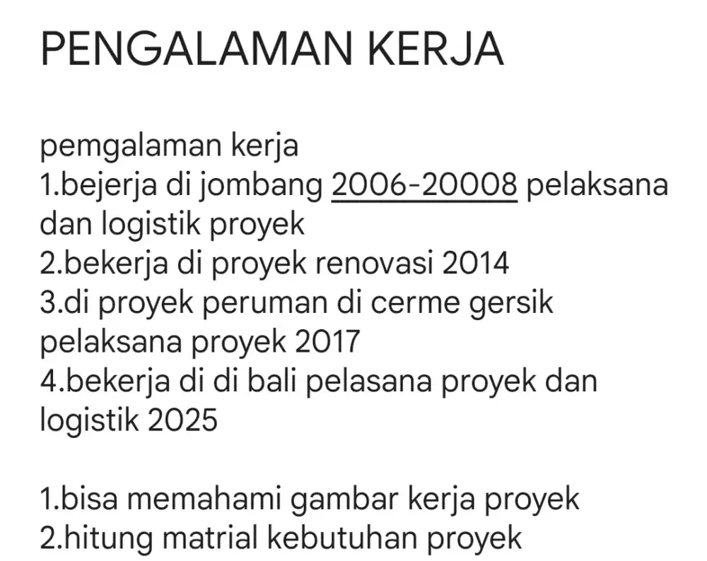 mencari pekerjaan bangunan