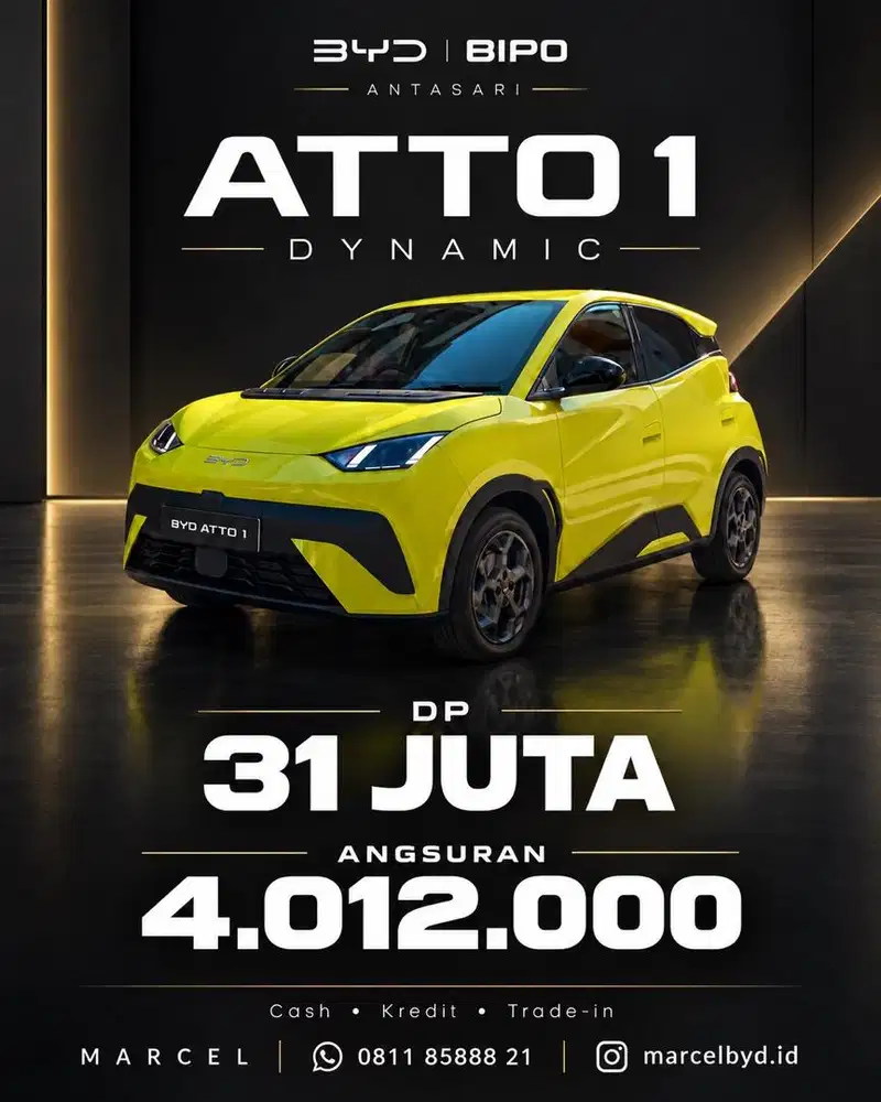 [DP 31JT] MOBIL BARU BYD ATTO 1 DYNAMIC