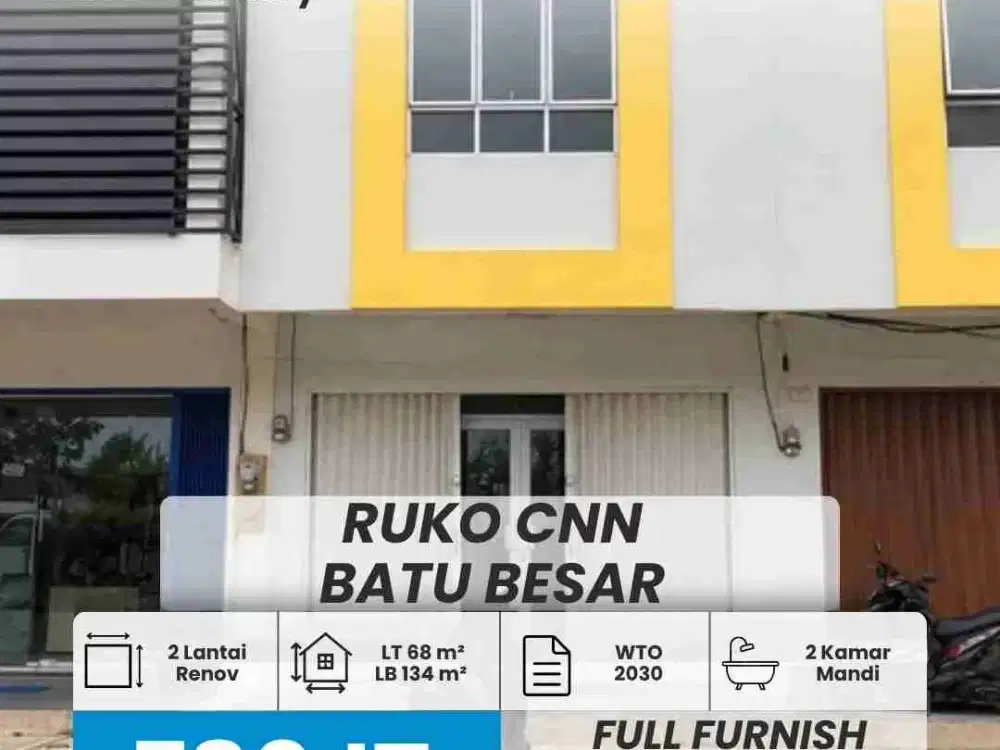 DIJUAL RUKO 2 LANTAI CNN, LABIL, BATAM