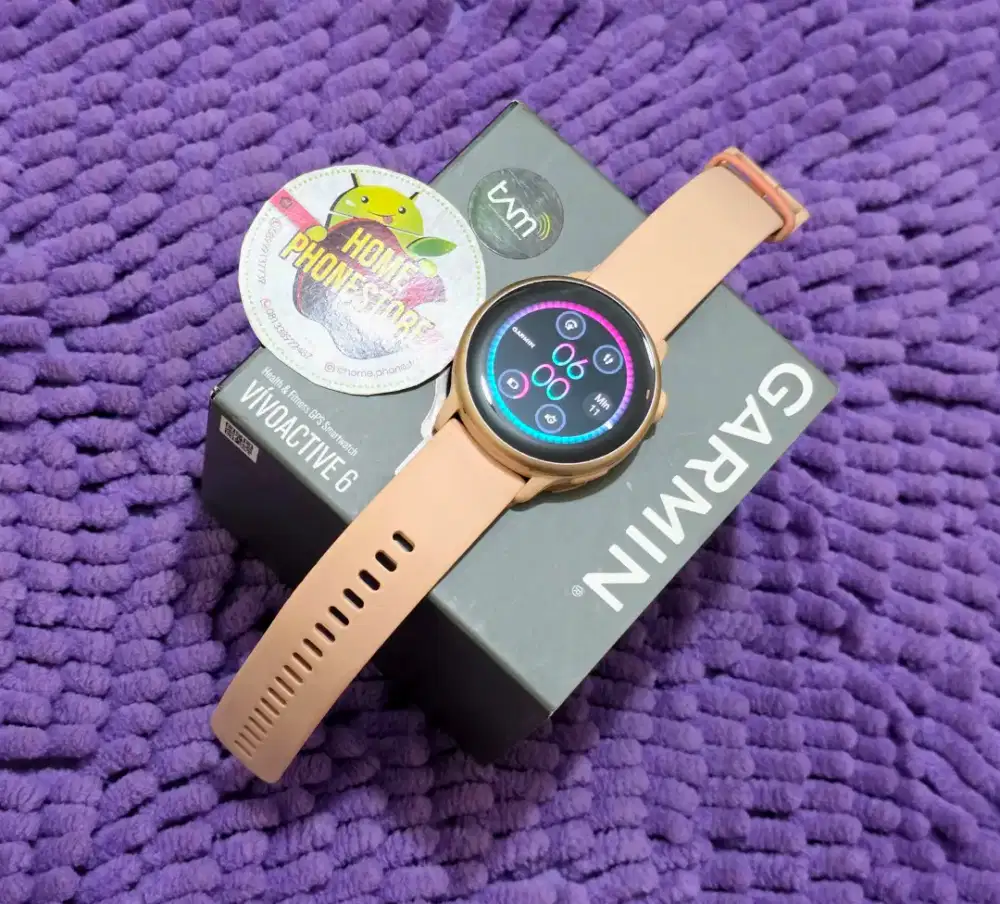 Garmin Vivoactive 6 Pink Mulus Lengkap