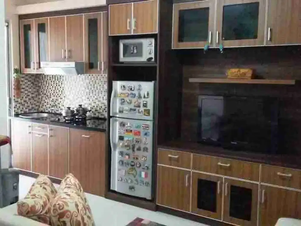 dijual butuh apart GREEN PALACE kalibata city SHM 2br besar 42m² view kolam renang full furnished