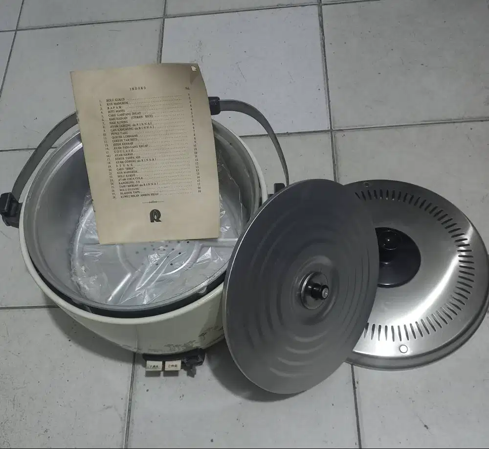Rice CookerGAS O8I3IO7 55OOO Rinai 2 L,bisa masak 2 ayam,bikin kue,NET