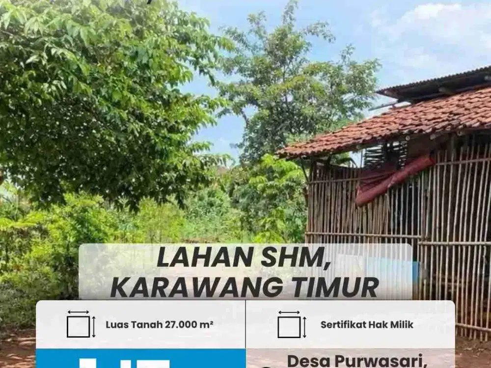 DIJUAL LAHAN KARAWANG TIMUR, JAWA BARAT