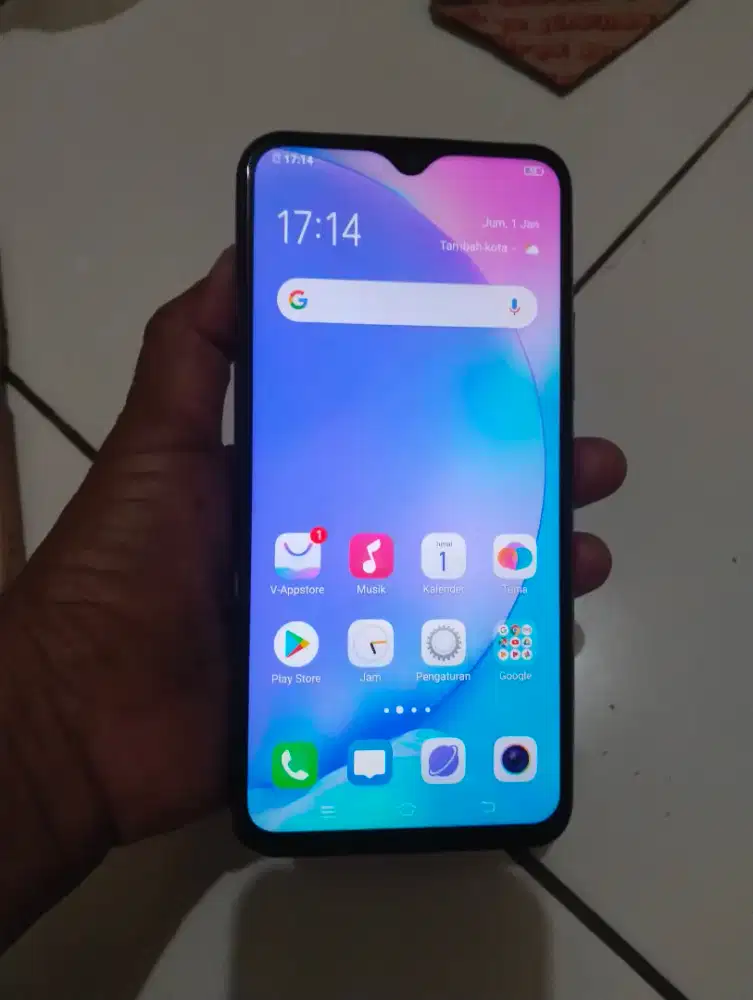 Vivo Y17  4/128 minus tutup belakang ke buka aman normal