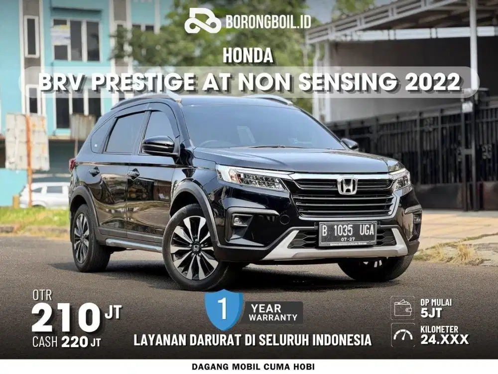 KM20rb HONDA BRV E PRESTIGE 1.5 NOM SENSING 2022 HITAM LIKE NEW RECORD
