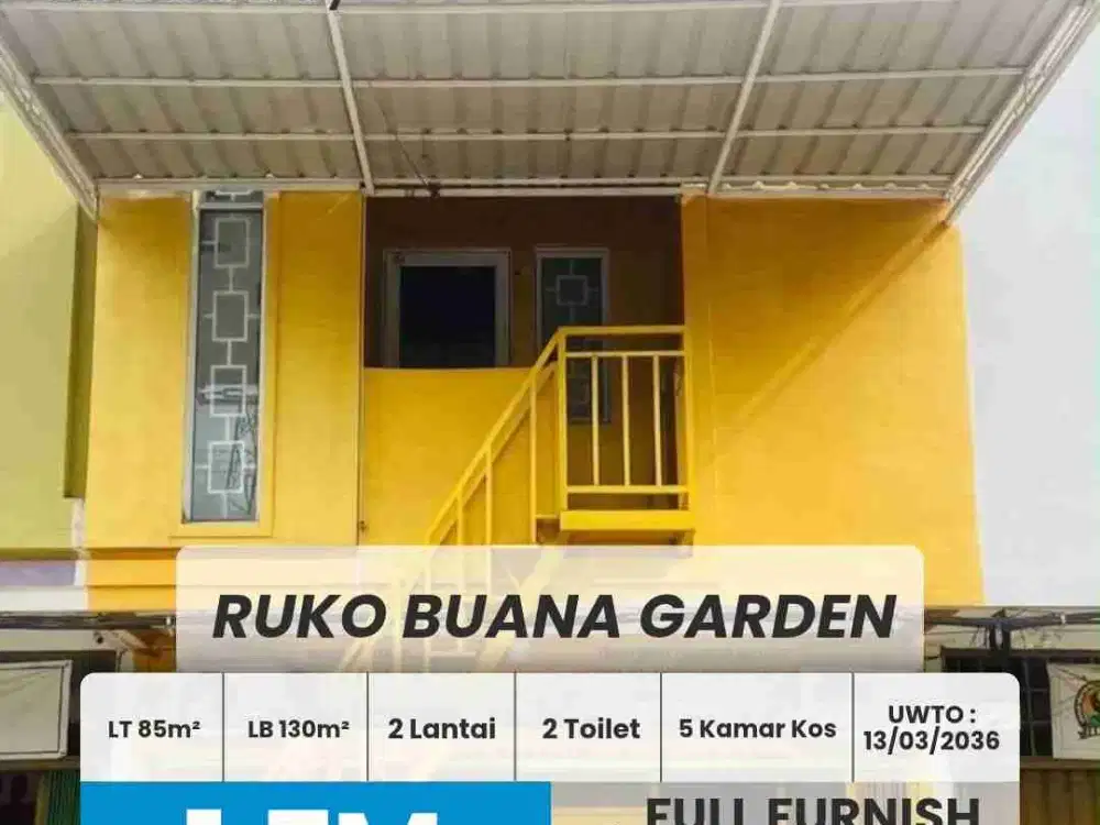 DIJUAL RUKO BUANA GARDEN, TANJUNG PIAYU, BATAM