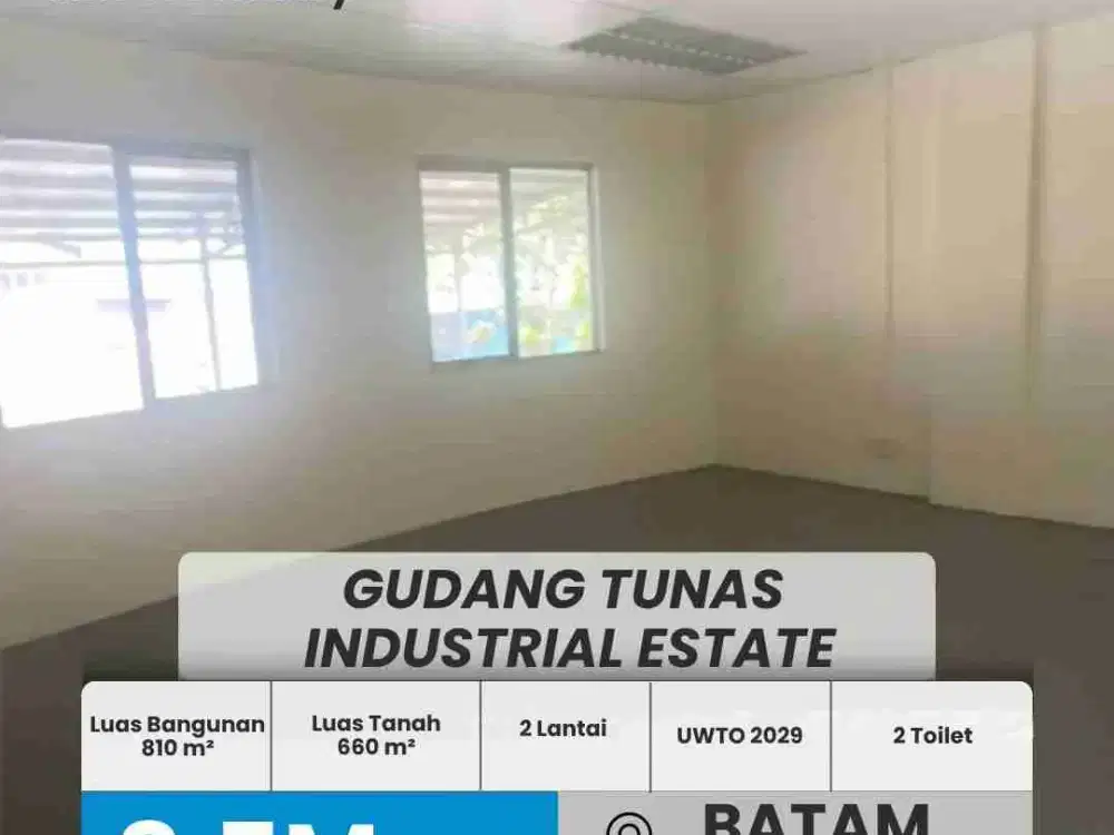 DIJUAL GUDANG 2 LANTAI TUNAS INDUSTRIAL ESTATE